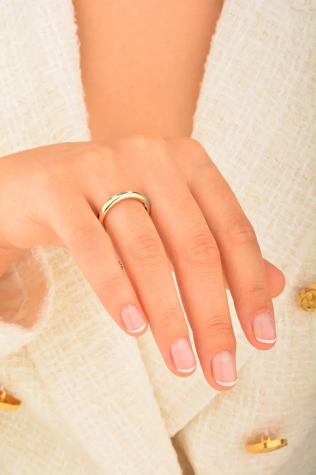 Cebeci 14 Ayar Fortuna Altın Yüzük