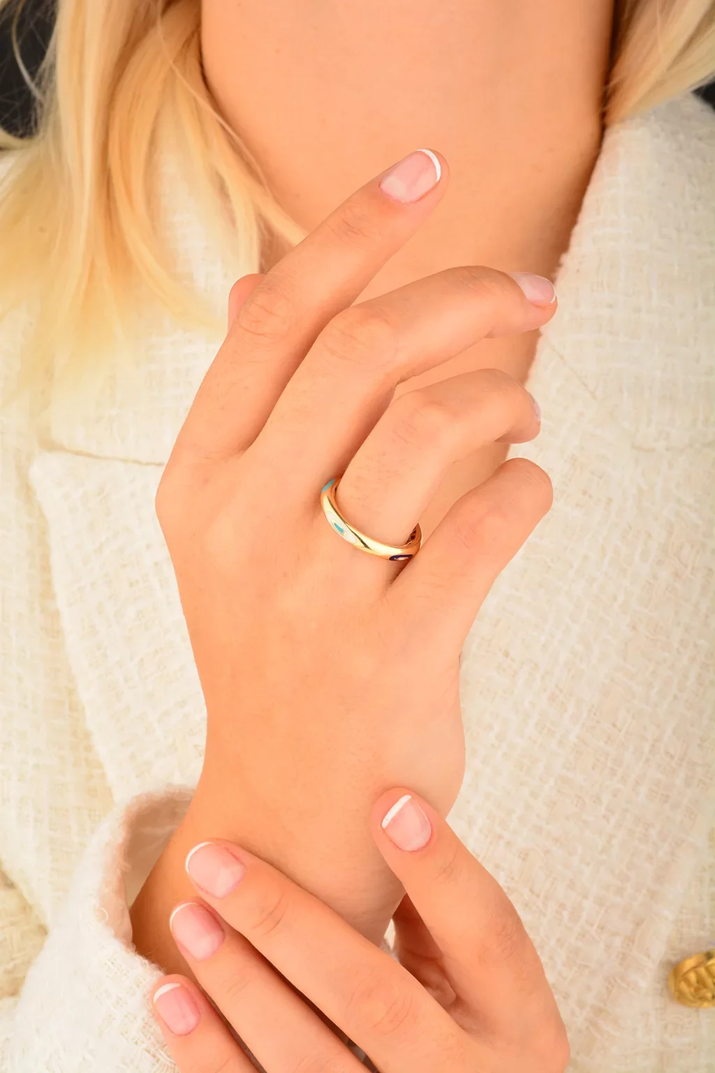 Cebeci 14 Ayar Fortuna Altın Yüzük