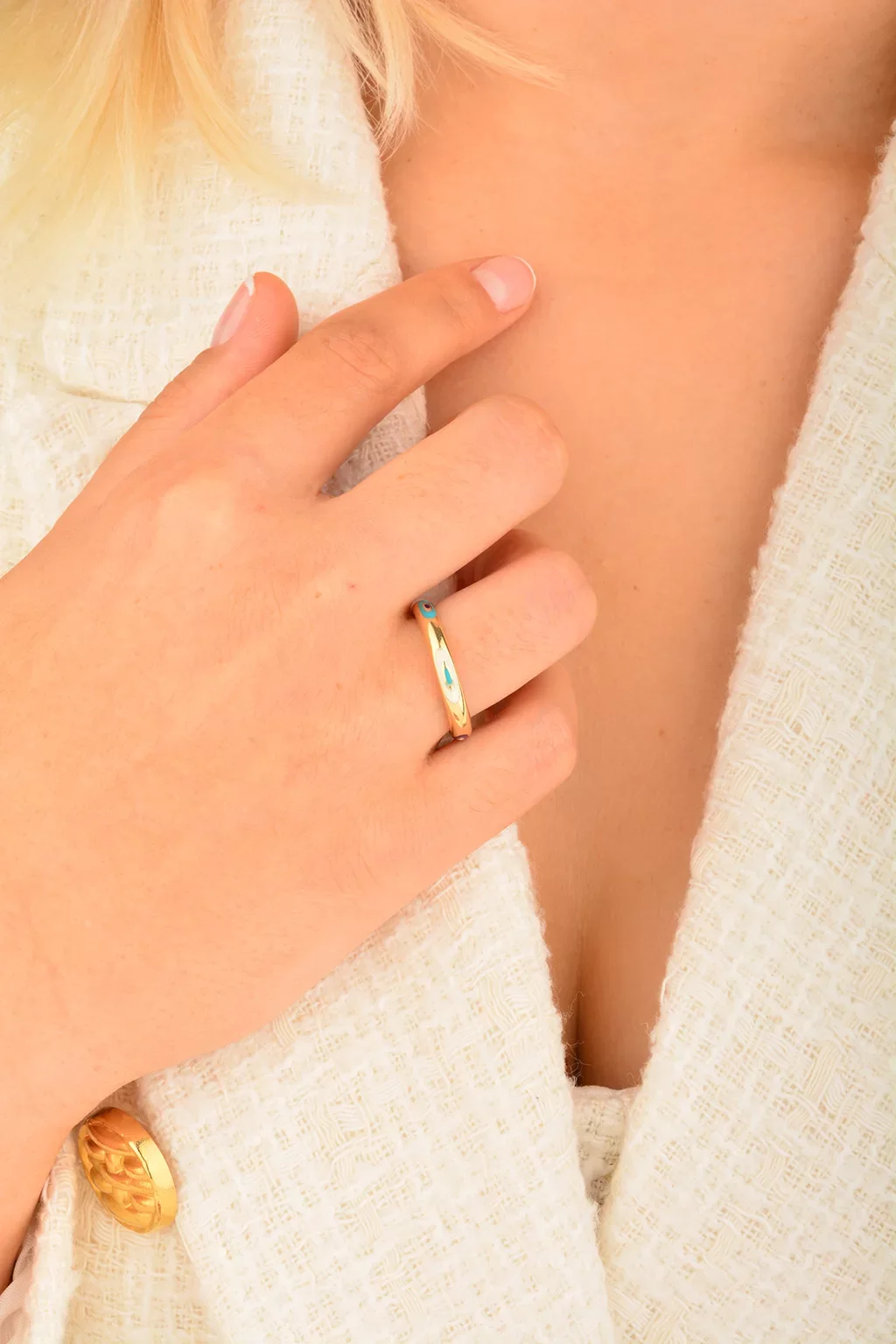 Cebeci 14 Ayar Fortuna Altın Yüzük