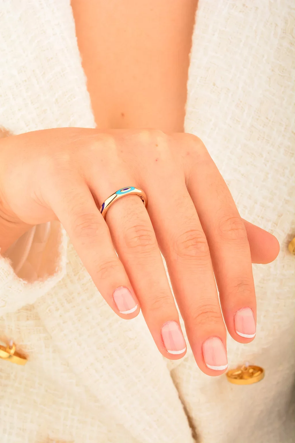 Cebeci 14 Ayar Fortuna Rose Altın Yüzük