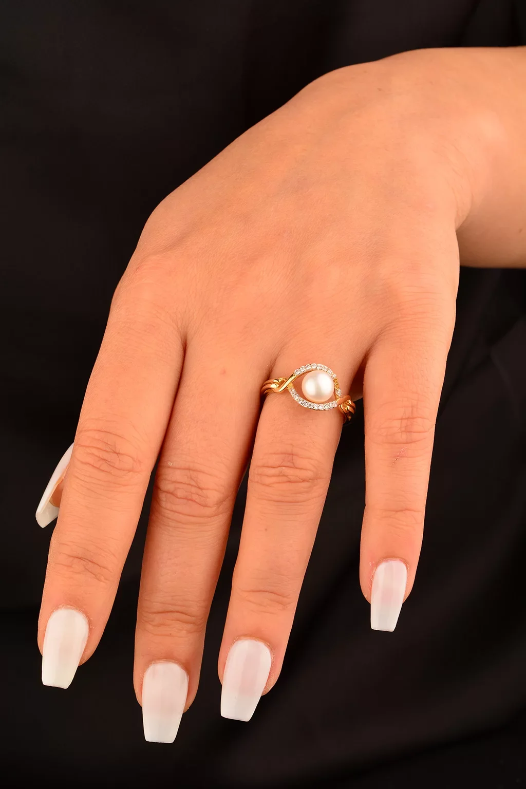 Cebeci 14 Ayar İnci Yüzük