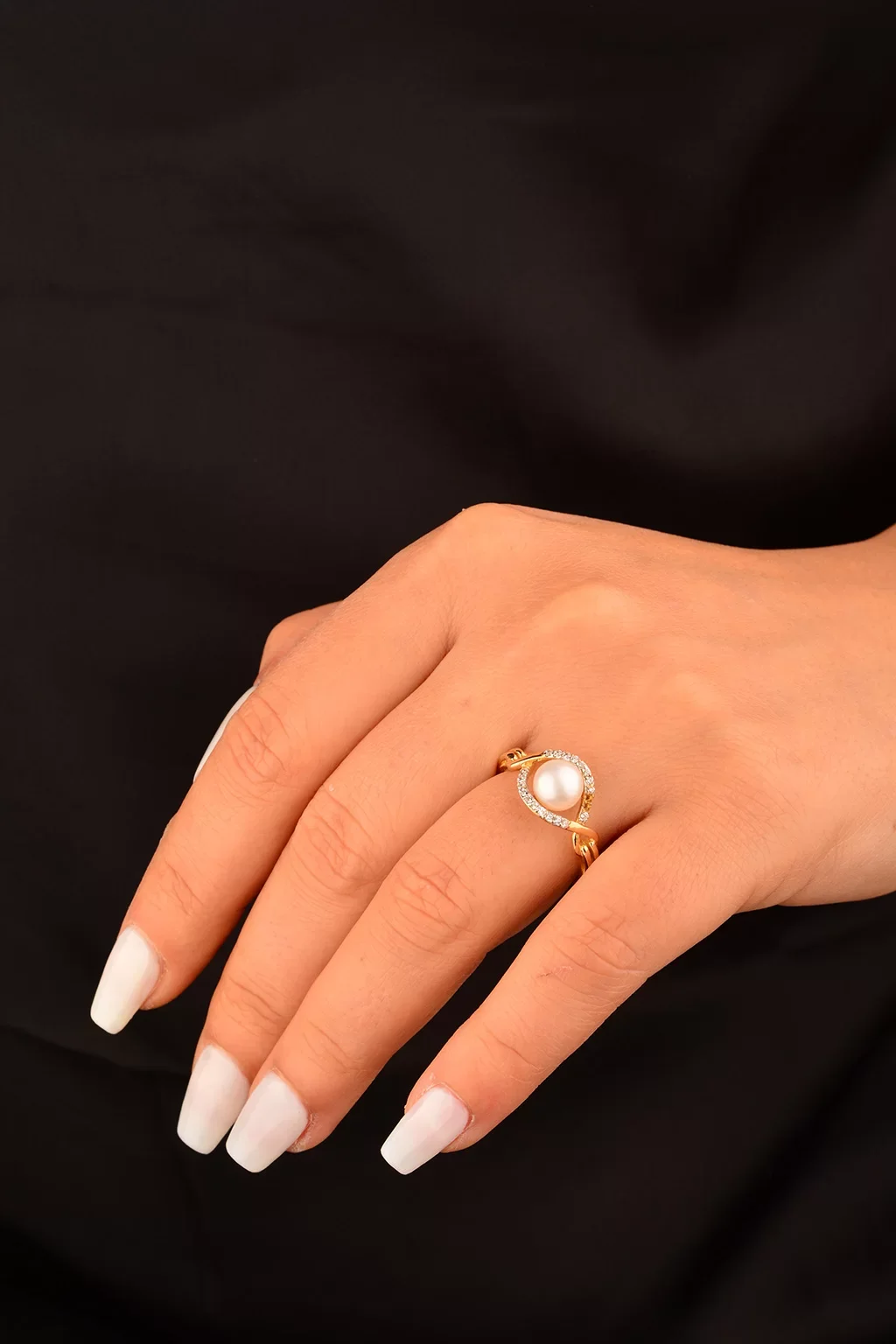 Cebeci 14 Ayar İnci Yüzük