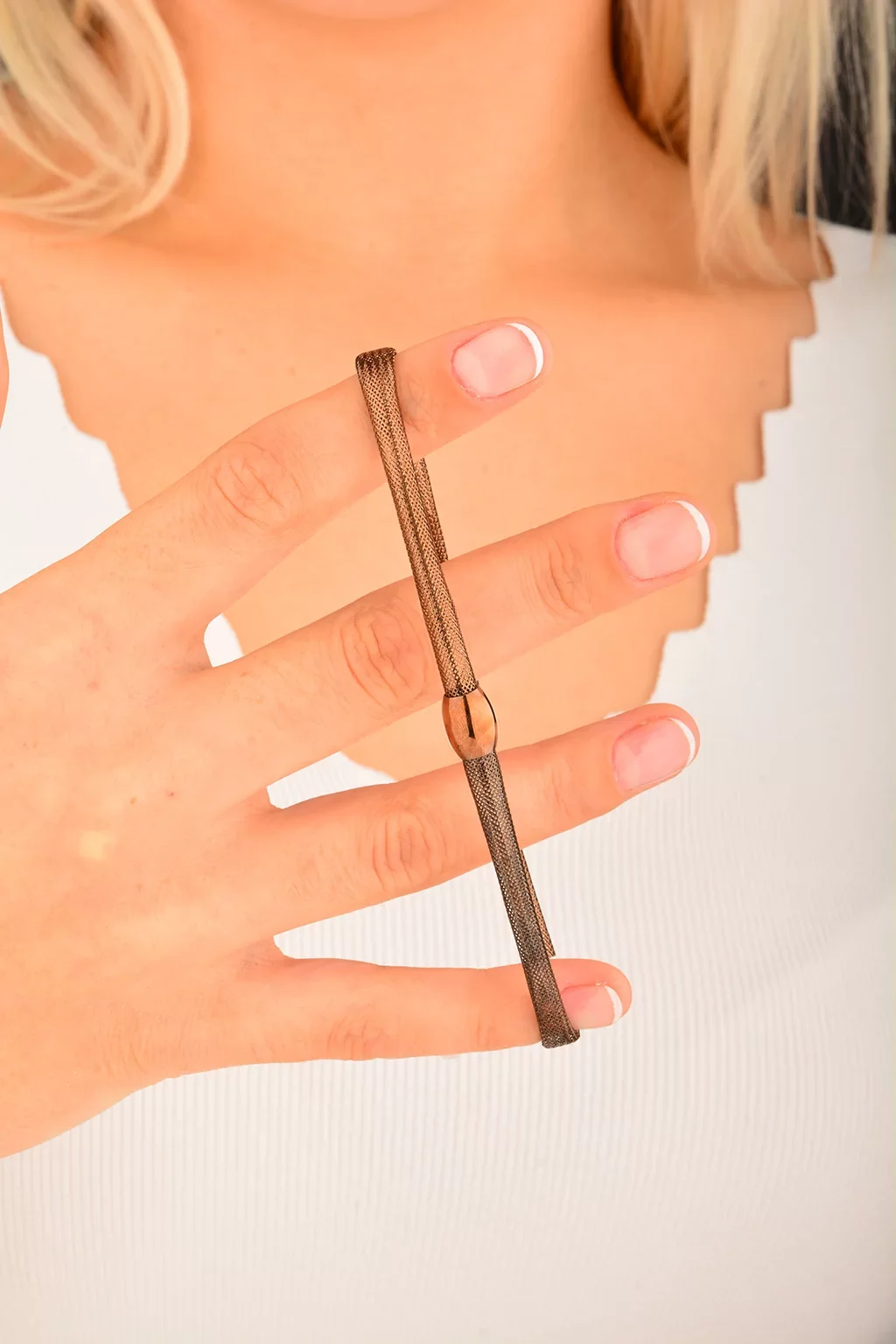 Cebeci 14 Ayar Kahve Altın Bilezik