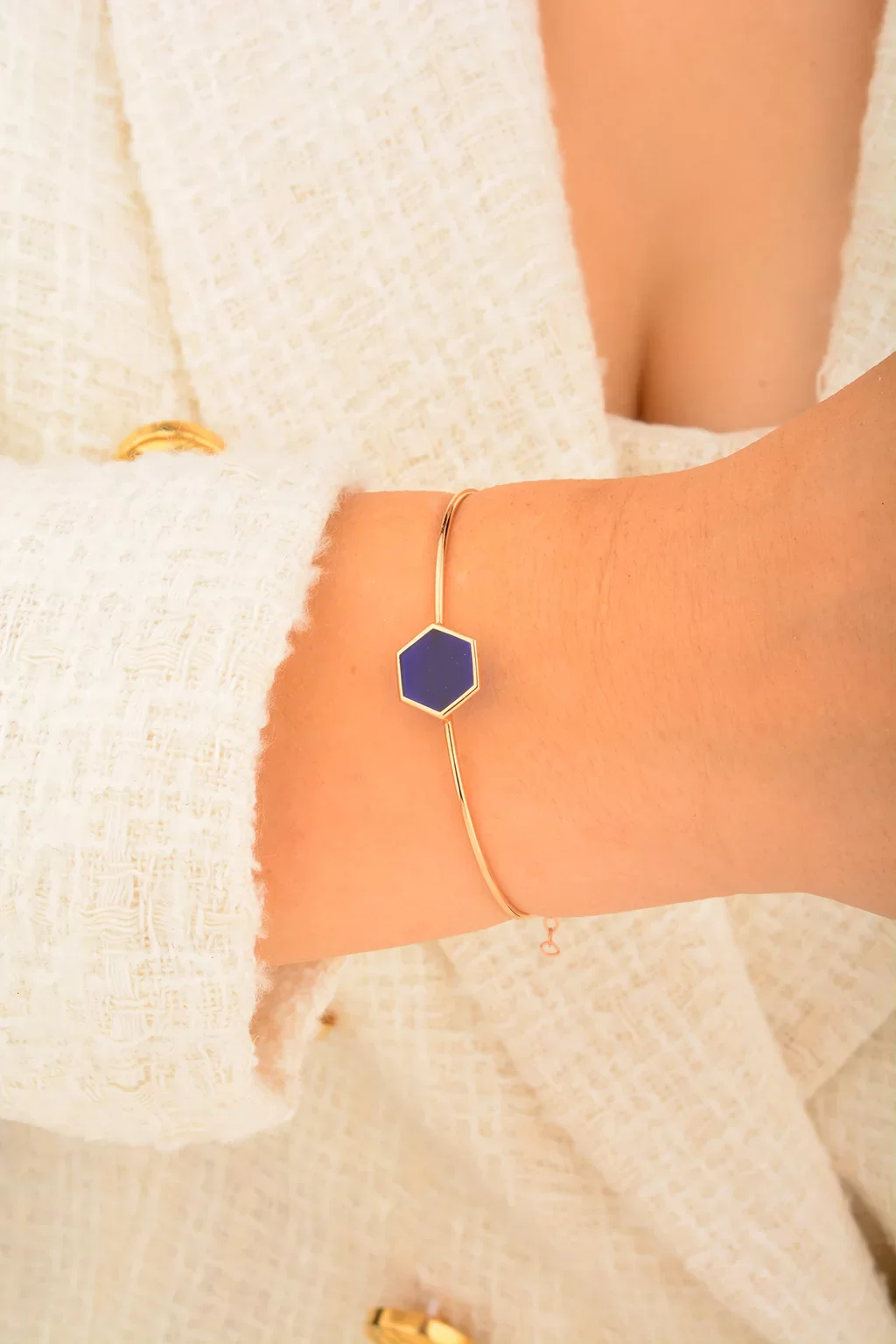 Cebeci 14 Ayar Kelepçe Altın Bilezik