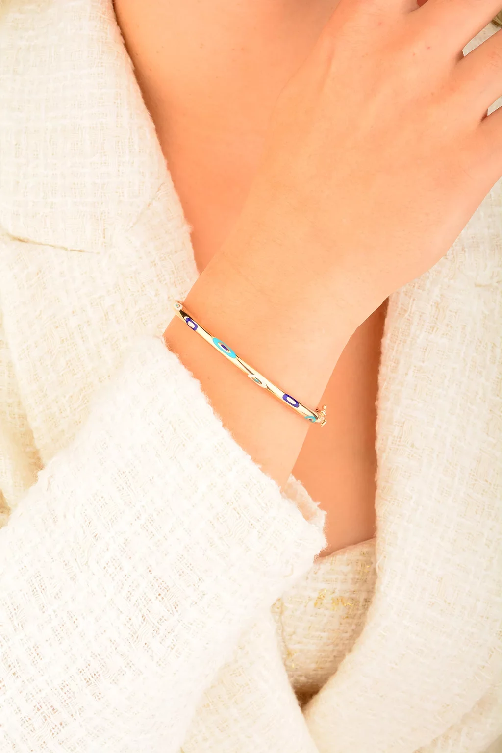 Cebeci 14 Ayar Mineli Rose Altın Bileklik