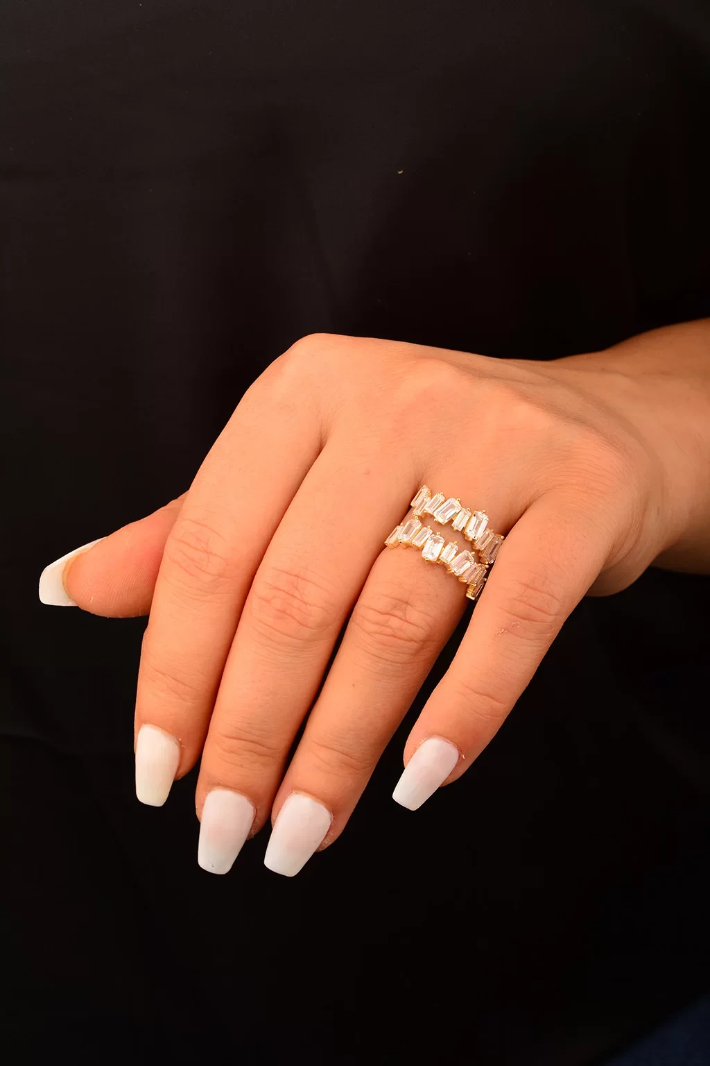 Cebeci 14 Ayar Piramit Baget Altın Yüzük