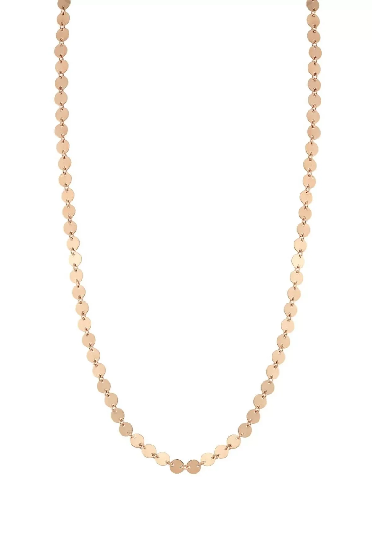 Cebeci 14 Ayar Pullu Rose Altın Kolye