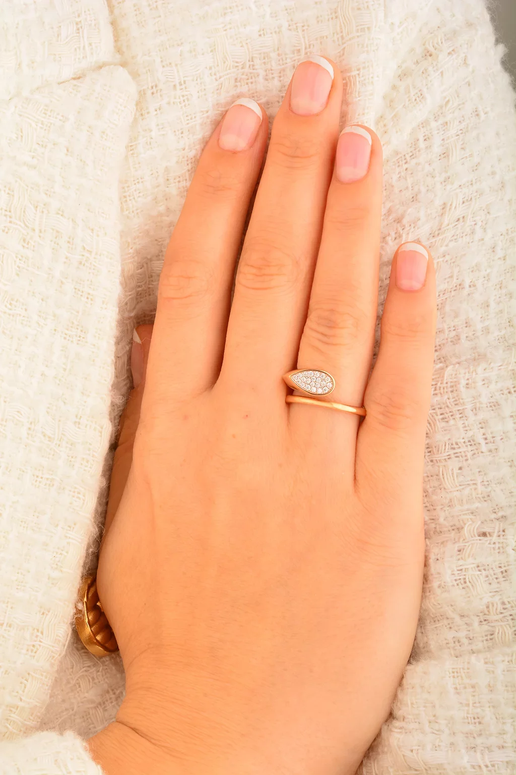 Cebeci 14 Ayar Rose Altın Yüzük