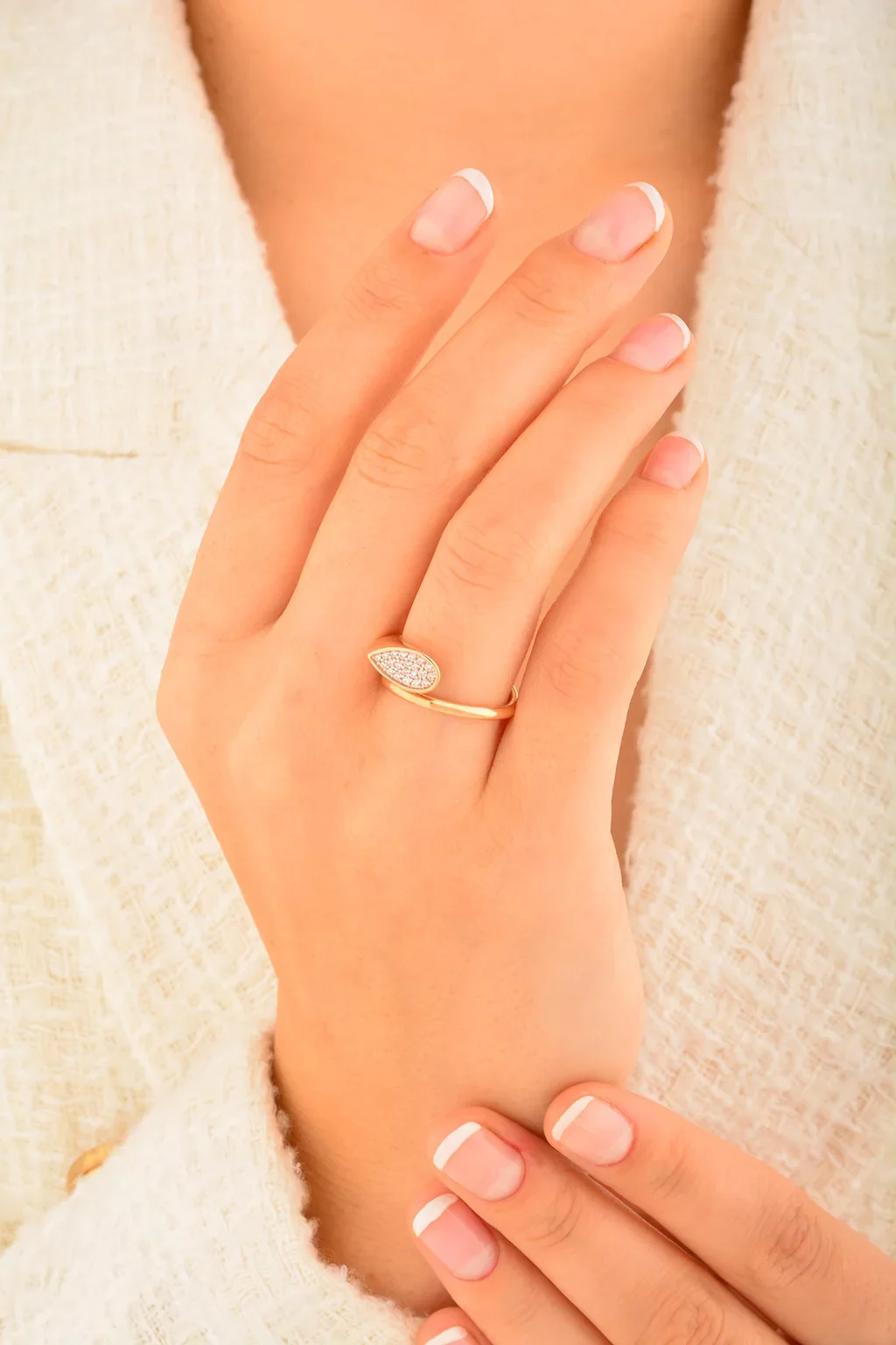 Cebeci 14 Ayar Rose Altın Yüzük