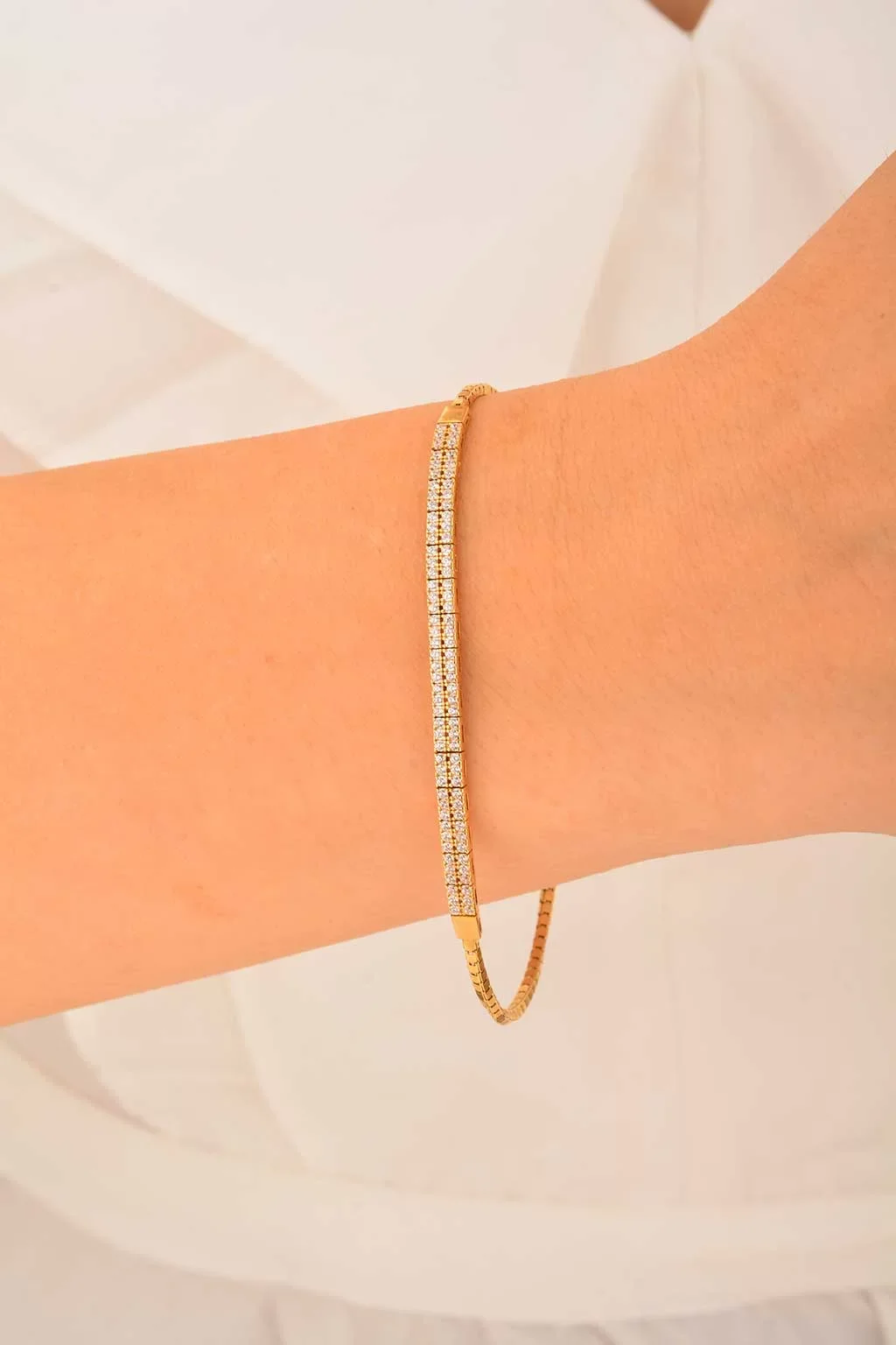 Cebeci 14 Ayar Su Yolu Altın Bileklik