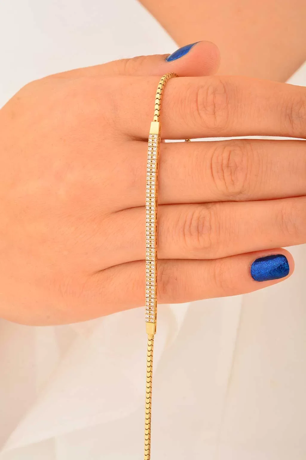 Cebeci 14 Ayar Su Yolu Altın Bileklik