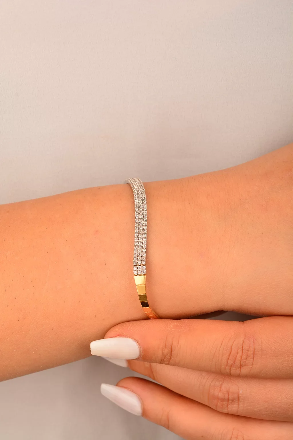 Cebeci 14 Ayar Su Yolu Altın Bileklik