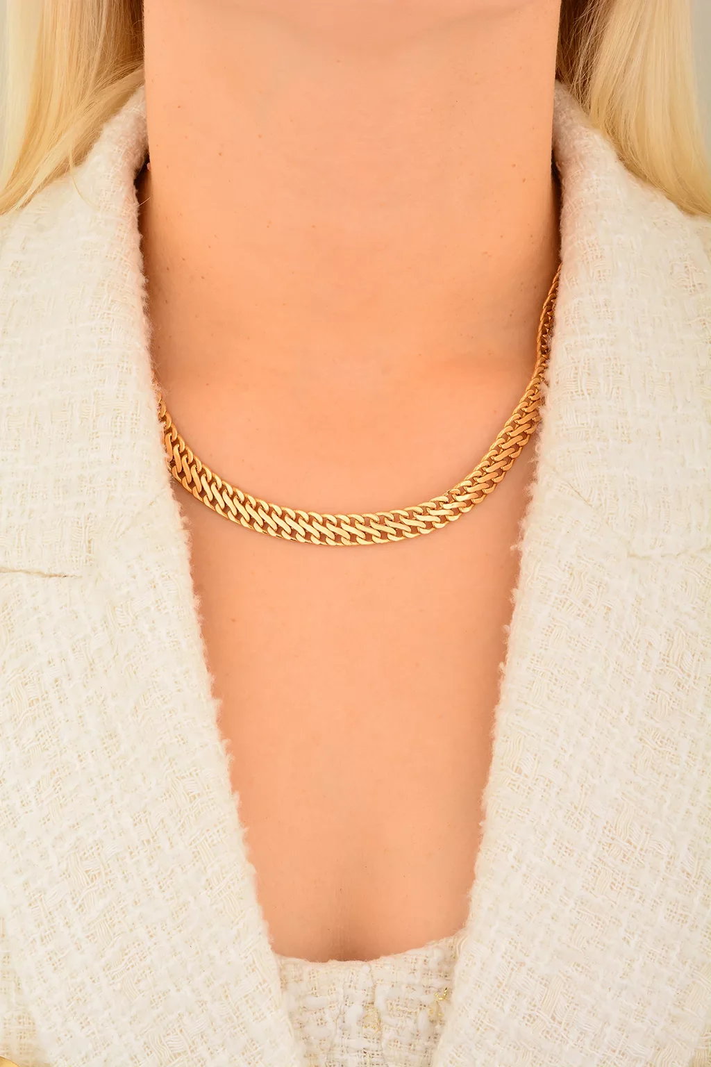 Cebeci 14 Ayar Süzme Altın Kolye