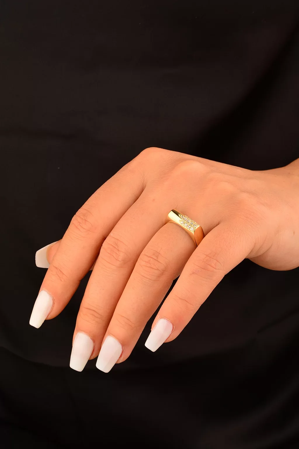 Cebeci 14 Ayar Taşlı Altın Yüzük