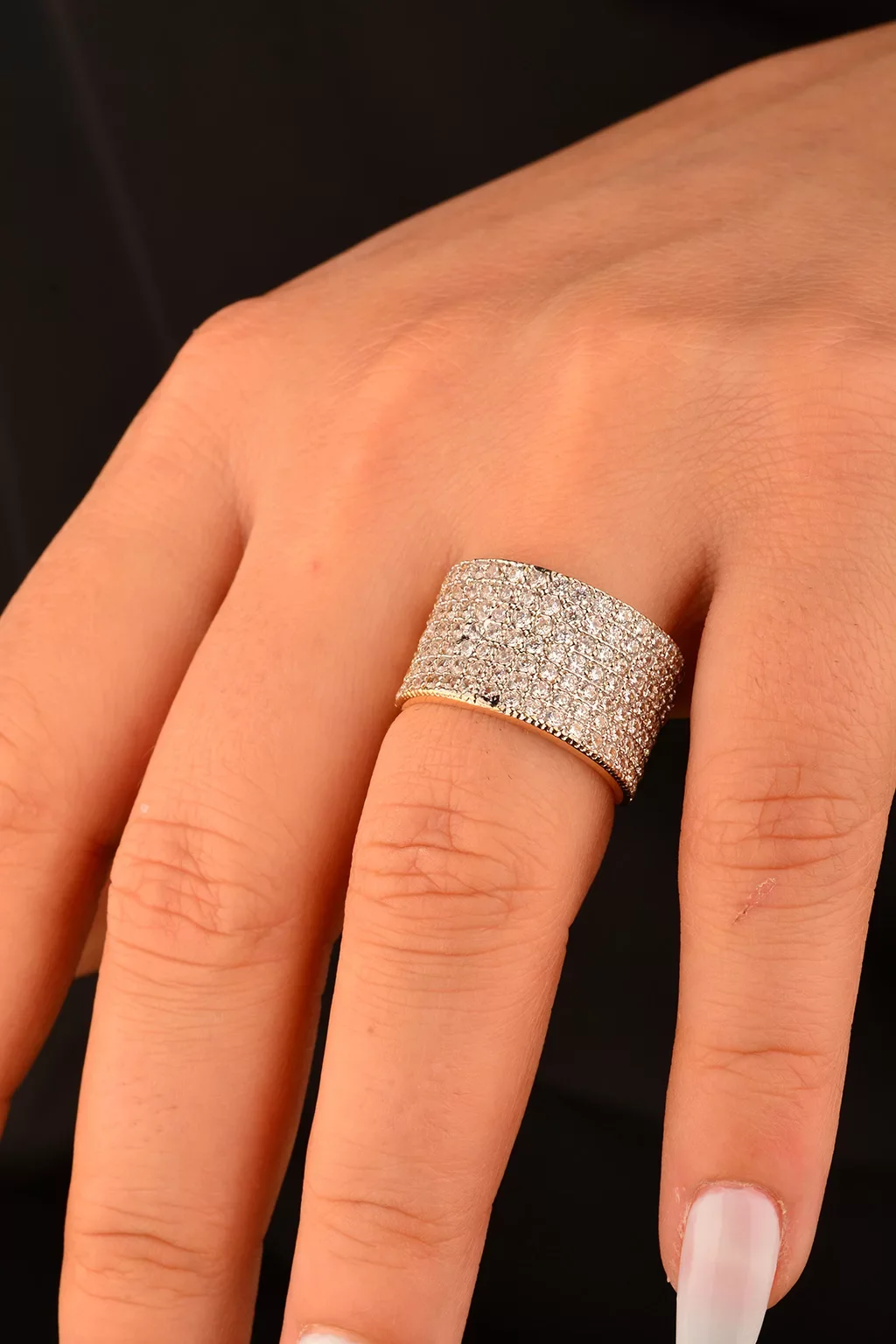 Cebeci 14 Ayar Taşlı Altın Yüzük