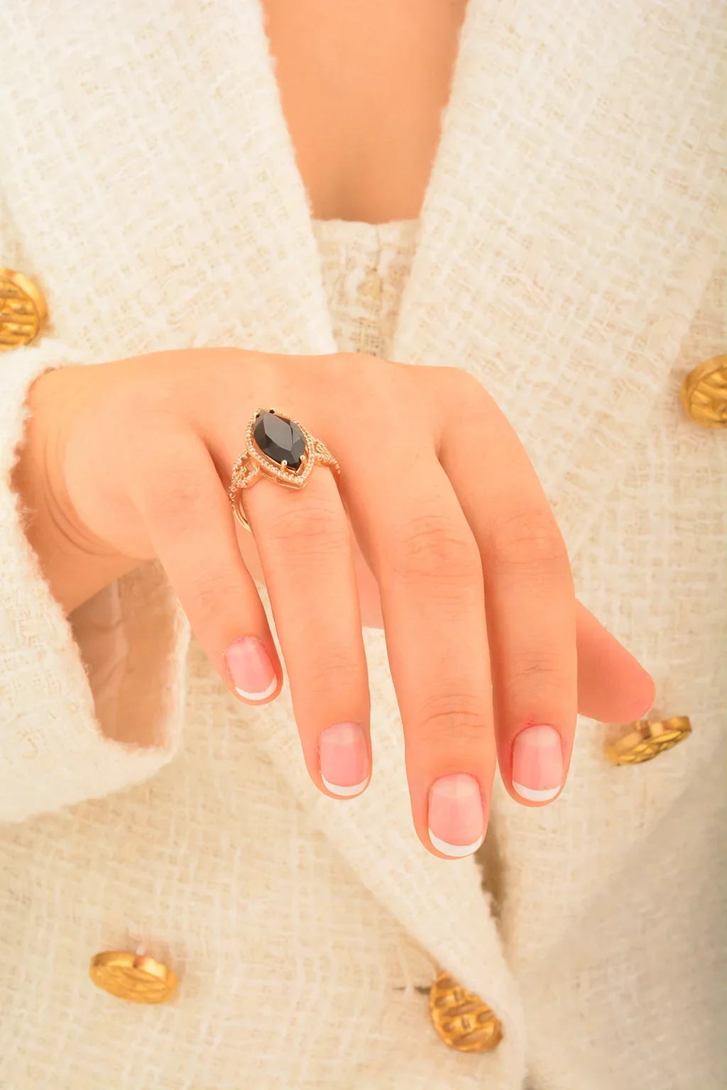 Cebeci 14 Ayar Taşlı Altın Yüzük