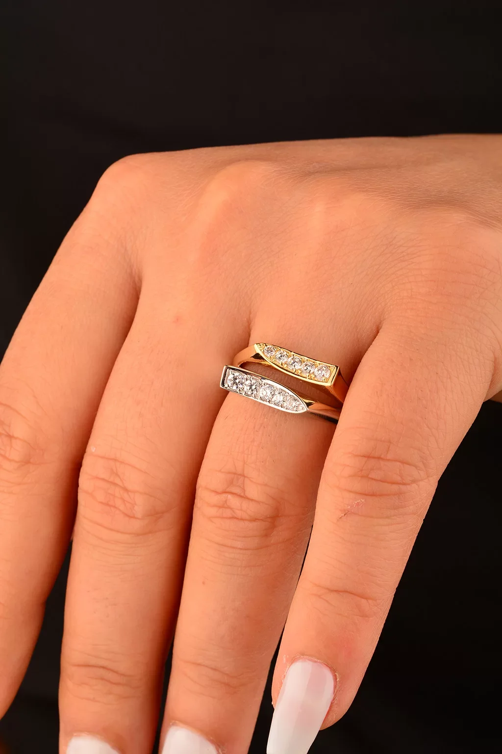 Cebeci 14 Ayar Taşlı Altın Yüzük