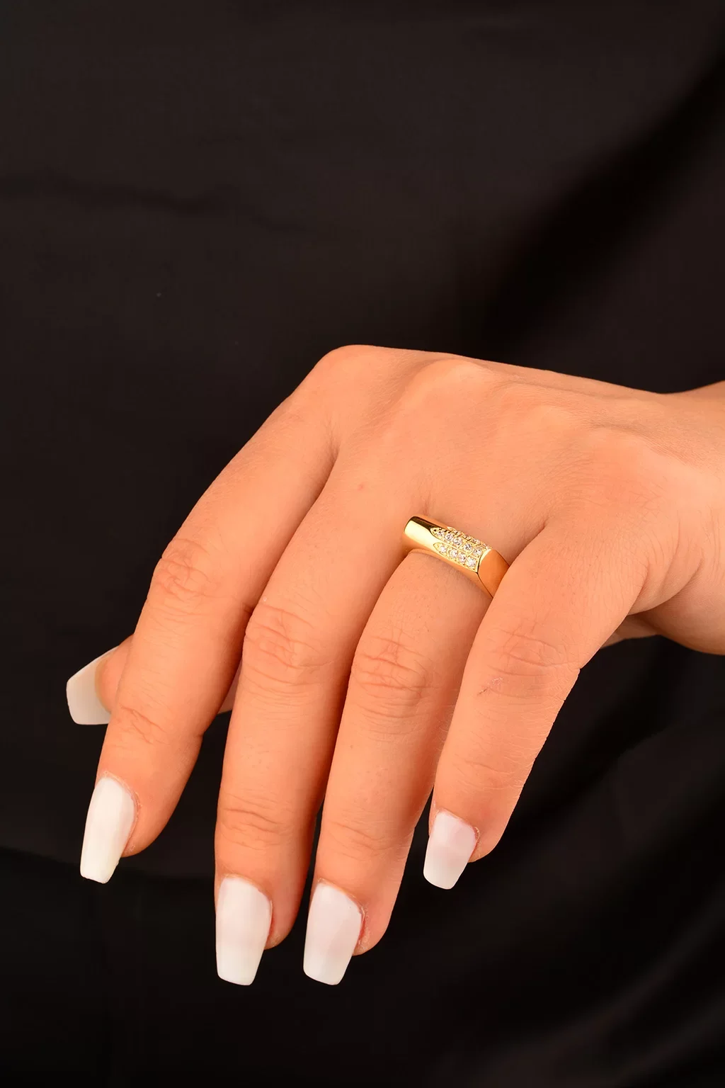 Cebeci 14 Ayar Taşlı Altın Yüzük