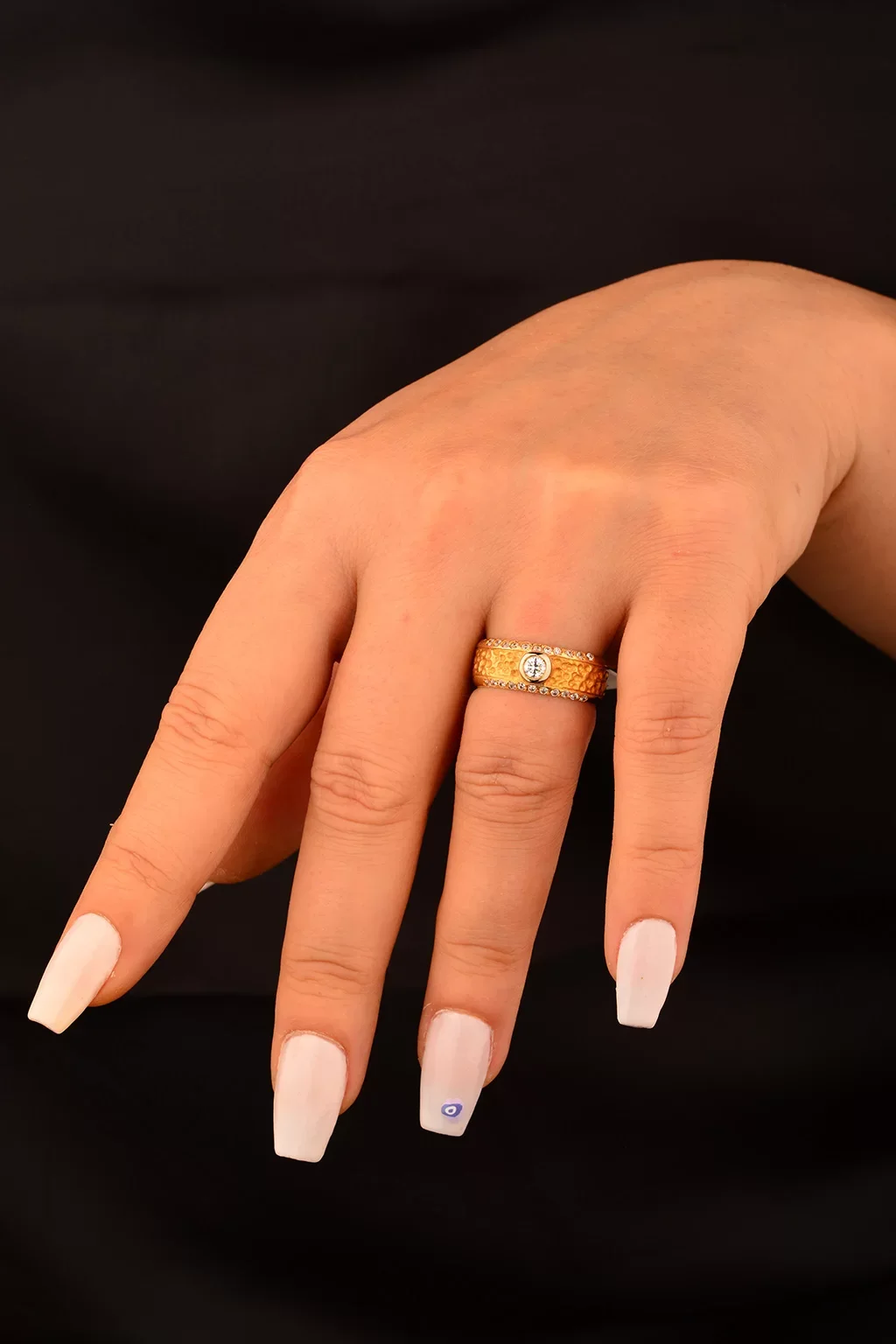 Cebeci 14 Ayar Tek Taşlı Altın Yüzük