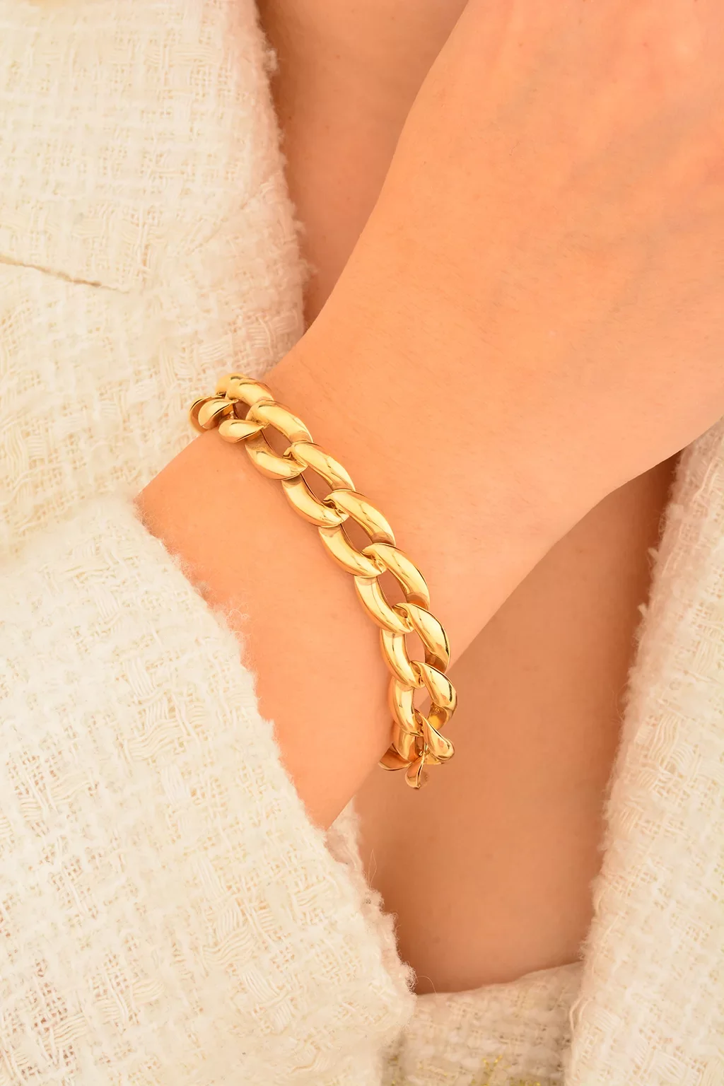 Cebeci 14 Ayar Zincir Altın Bileklik