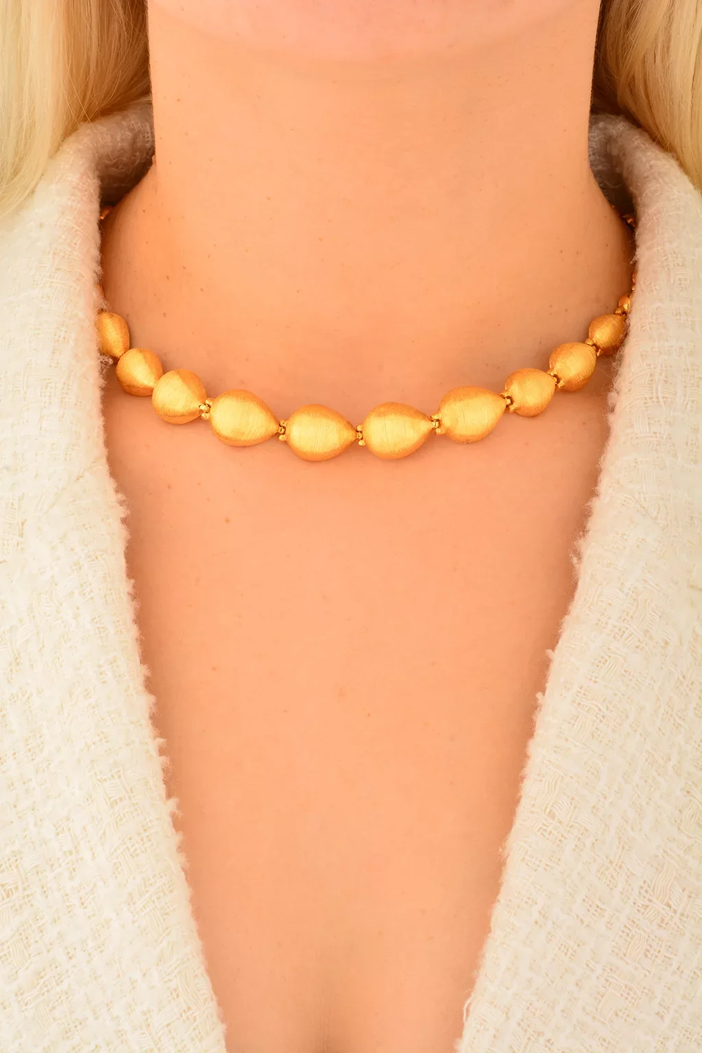 Cebeci 22 Ayar Damla Altın Gerdanlık