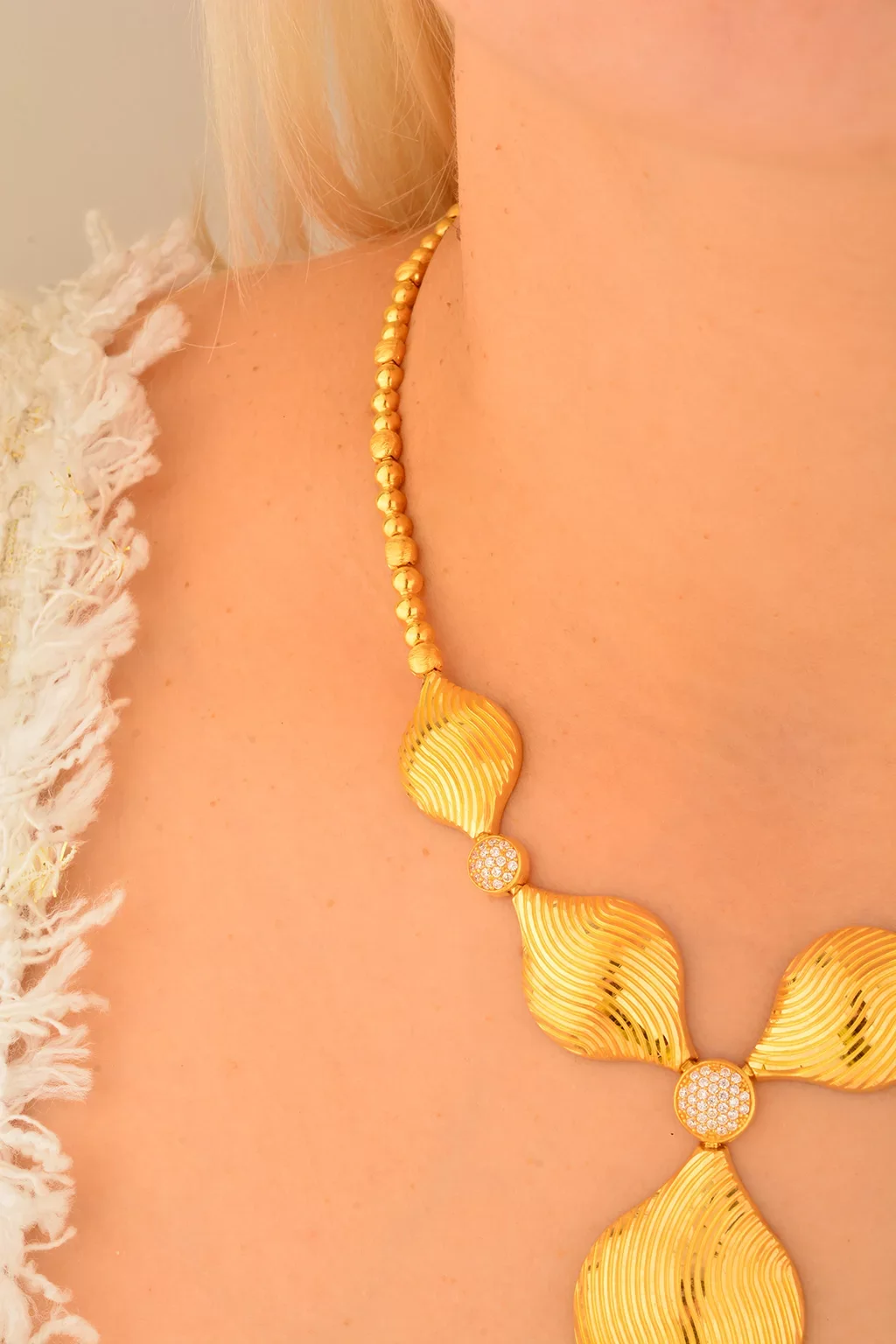 Cebeci 22 Ayar Deniz Kabuğu Altın Kolye