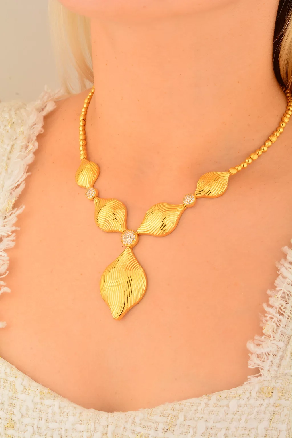 Cebeci 22 Ayar Deniz Kabuğu Altın Kolye