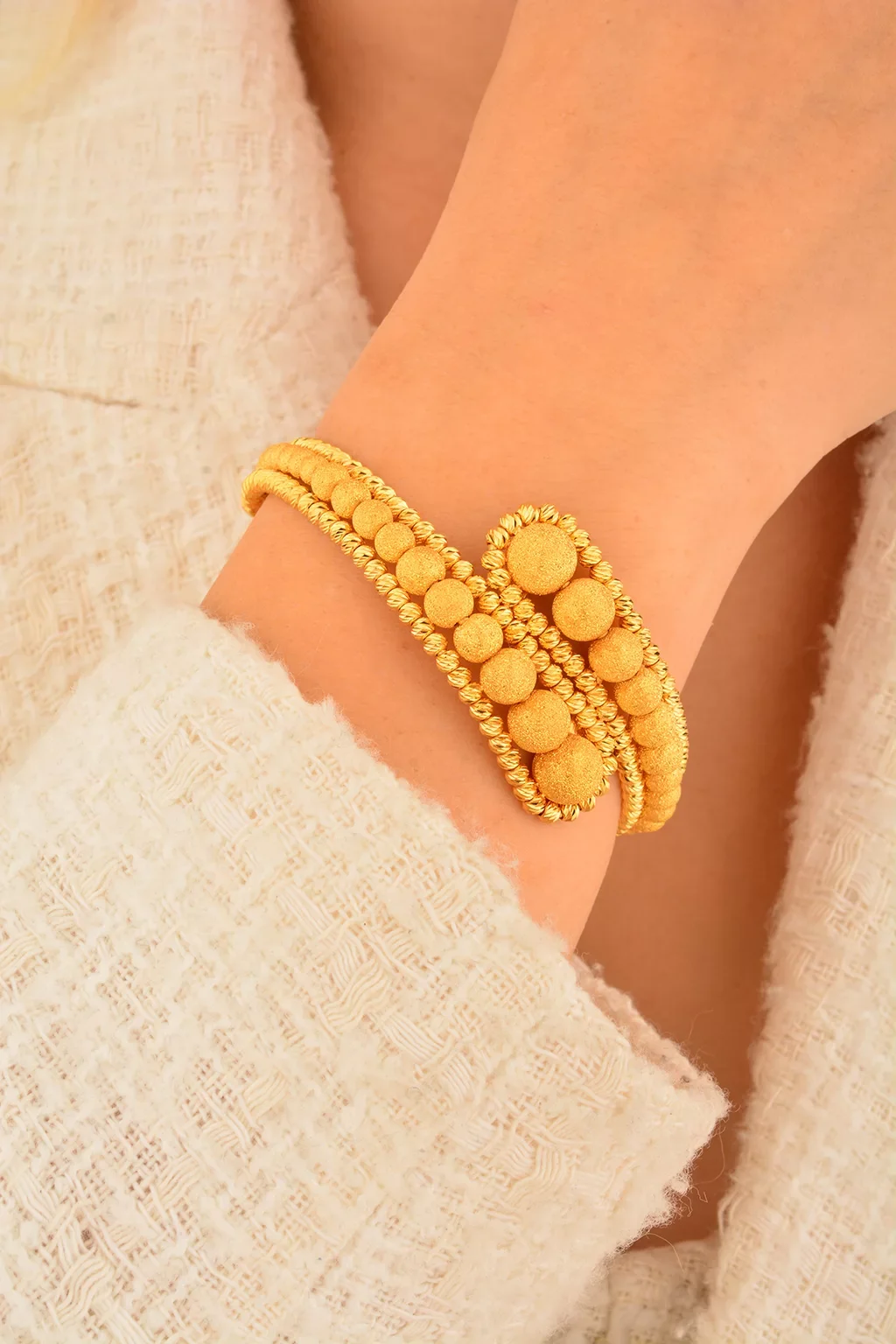 Cebeci 22 Ayar Dorika Kelepçe Altın Bilezik