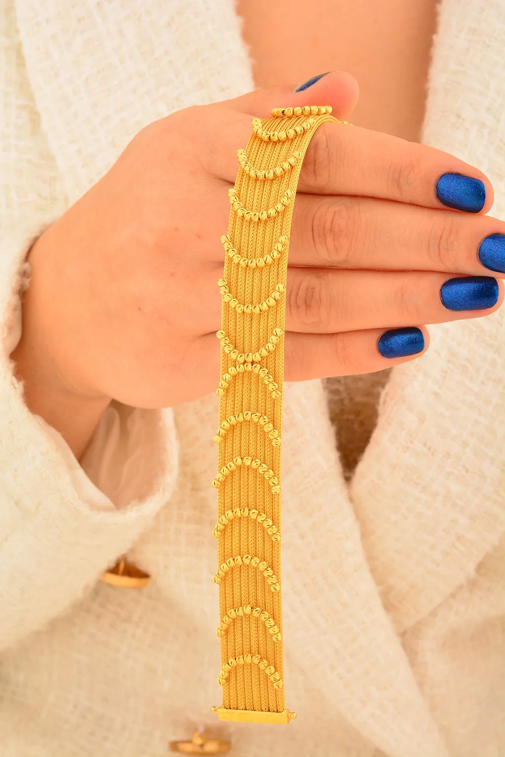 Cebeci 22 Ayar Dorikalı Hasır Altın Bileklik