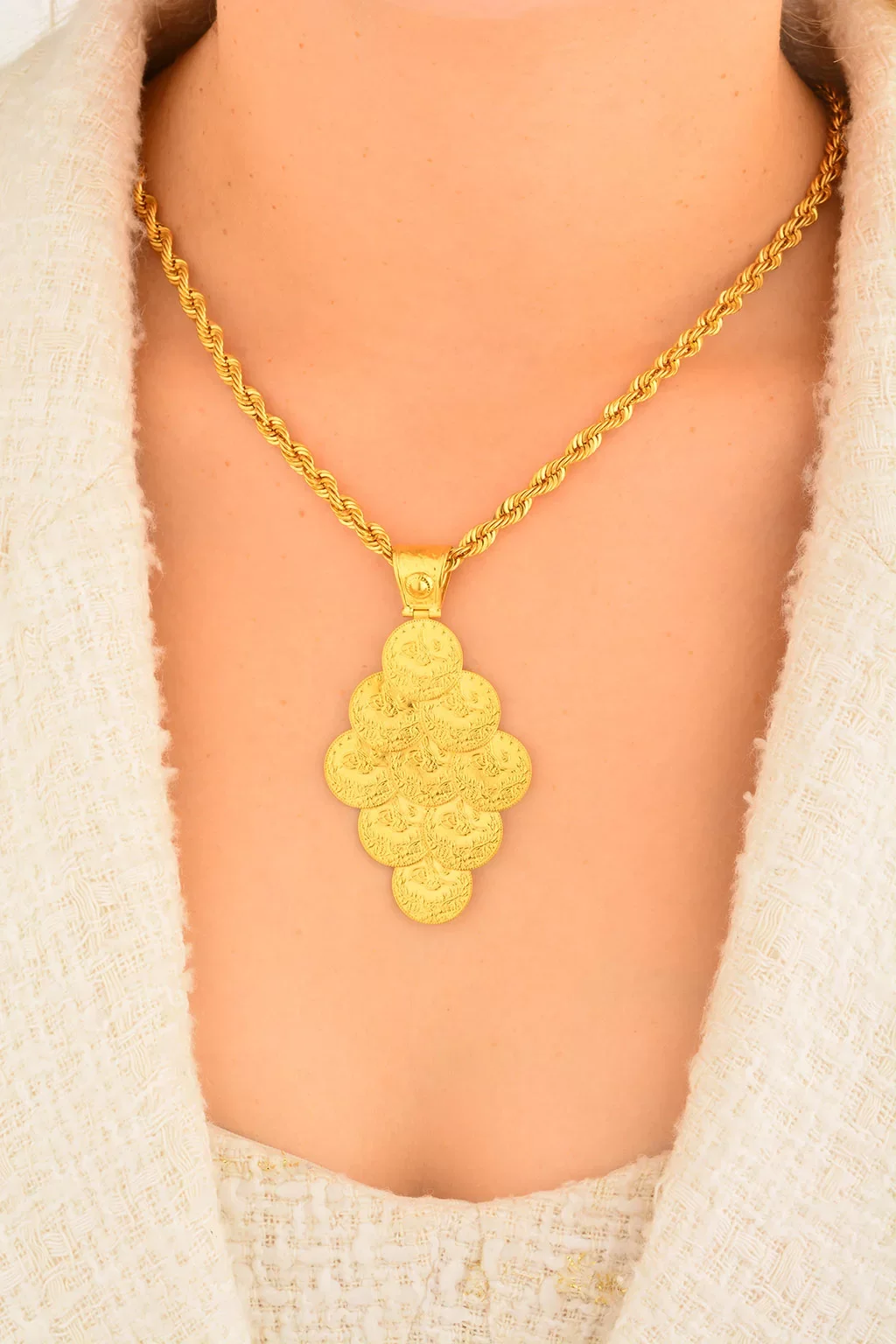 Cebeci 22 Ayar Reşat Altınlı Kolye Ucu