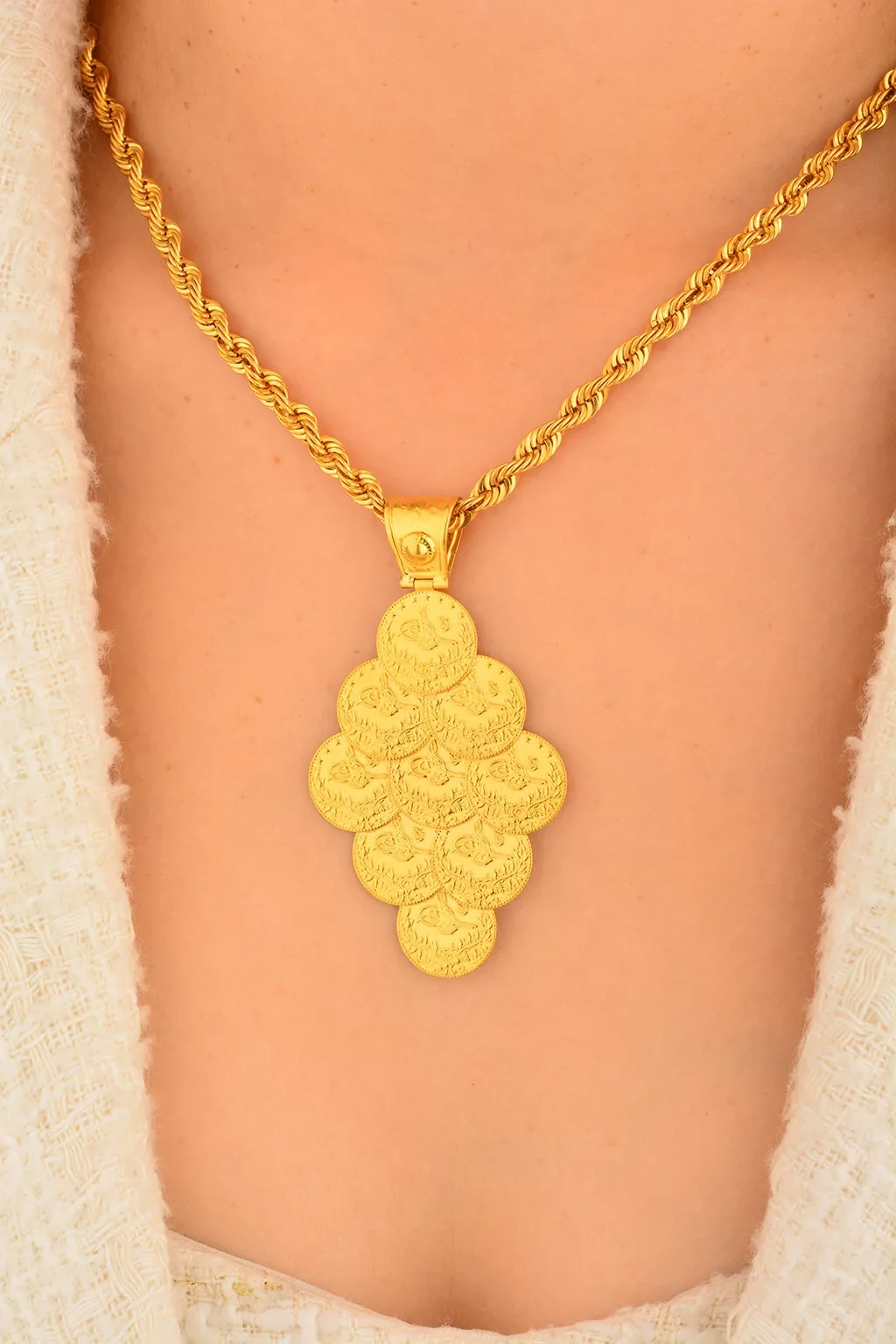 Cebeci 22 Ayar Reşat Altınlı Kolye Ucu