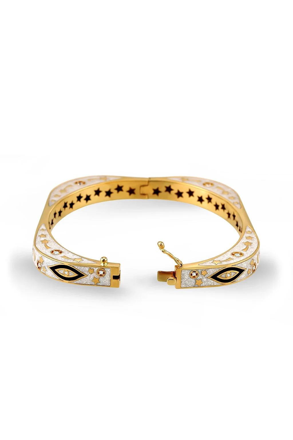 Cebeci 14 Ayar Gece Gündüz Altın Kelepçe Bilezik