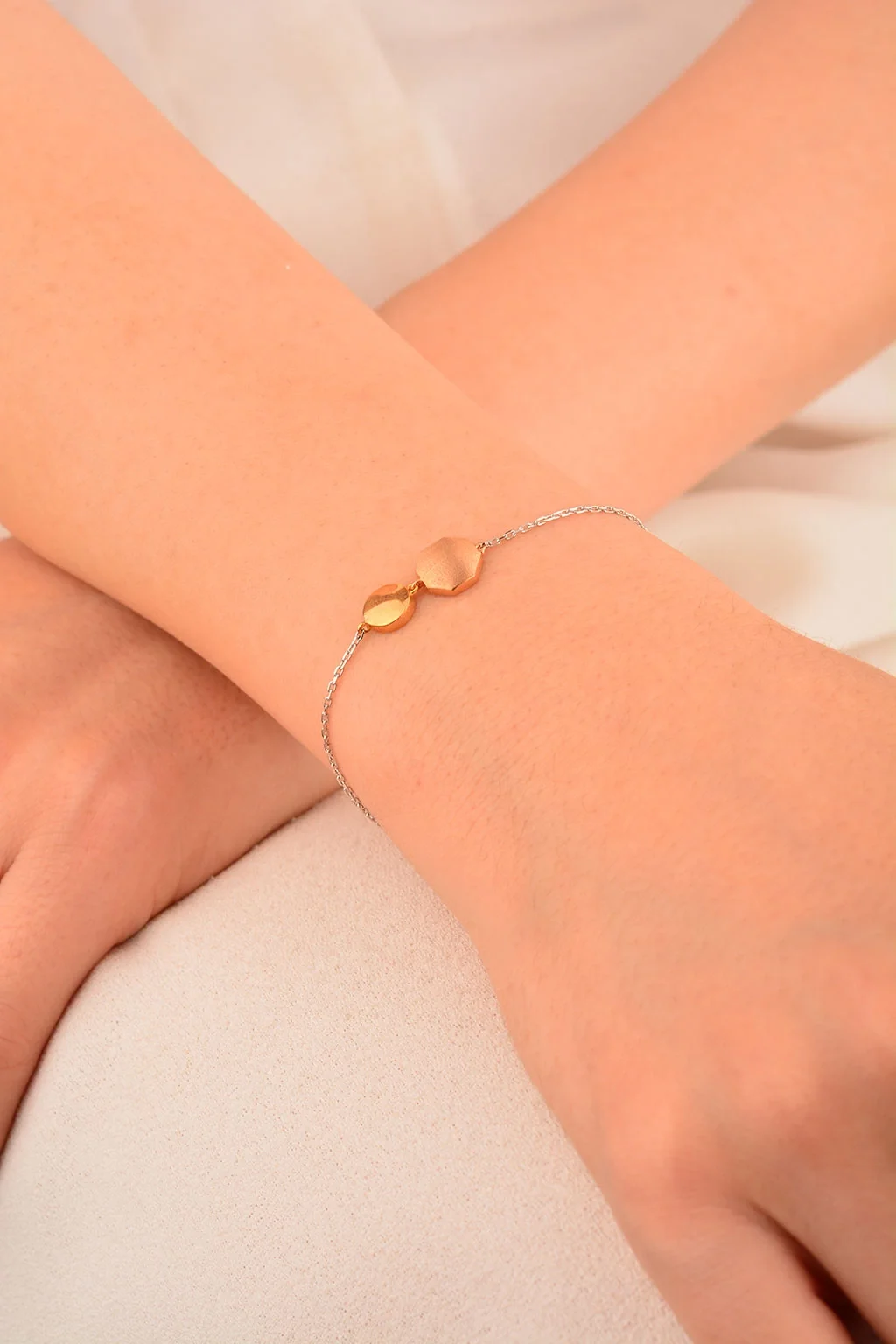 Cebeci 14 Ayar Altın Mini Altın Bileklik