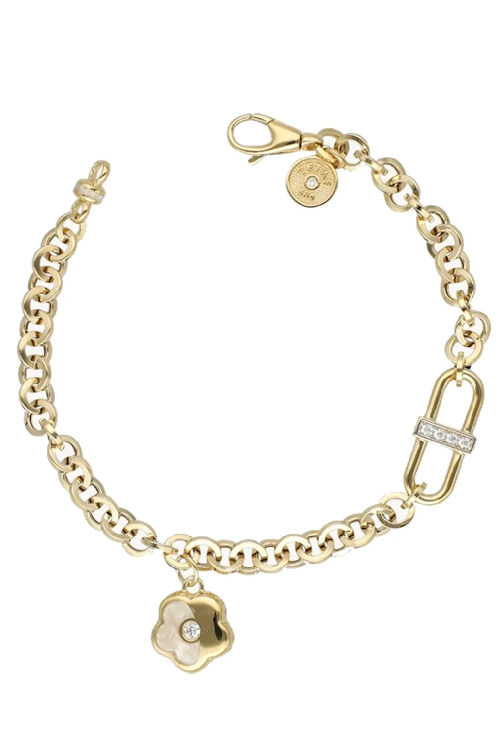 Cebeci 14 Ayar Altın Papatya Bileklik