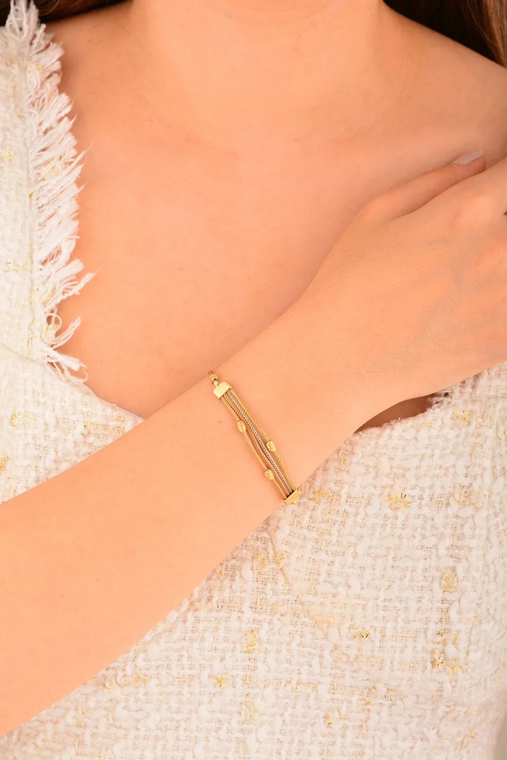 Cebeci 14 Ayar İtalyan Altın Bileklik