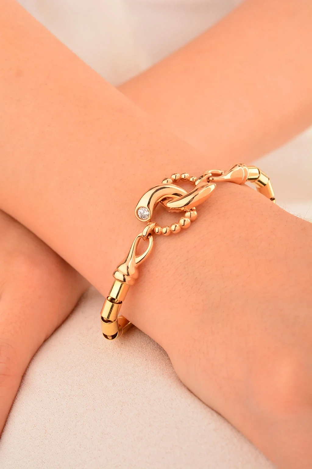 Cebeci 14 Ayar Sonsuzluk Altın Bileklik