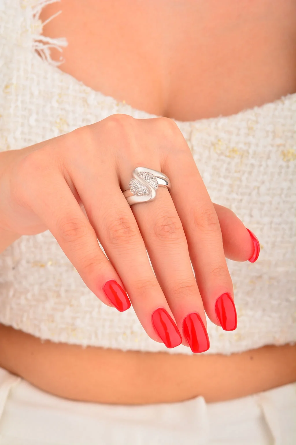 Cebeci 14 Ayar Taşlı Toplu Altın Yüzük