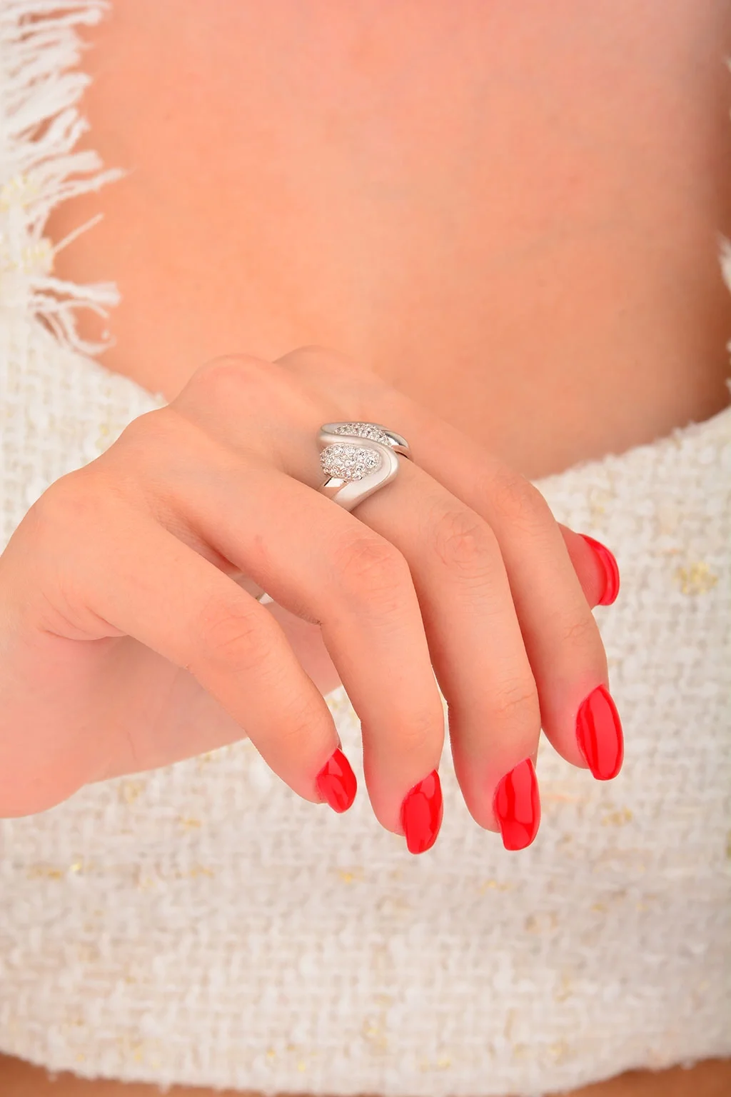 Cebeci 14 Ayar Taşlı Toplu Altın Yüzük