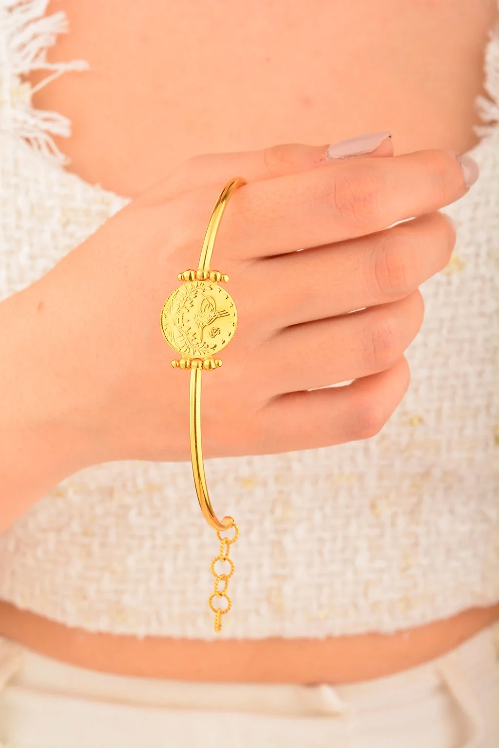 Cebeci 22 Ayar Reşat  Altın İnce Bileklik