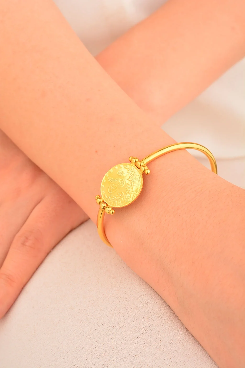 Cebeci 22 Ayar Reşat  Altın İnce Bileklik