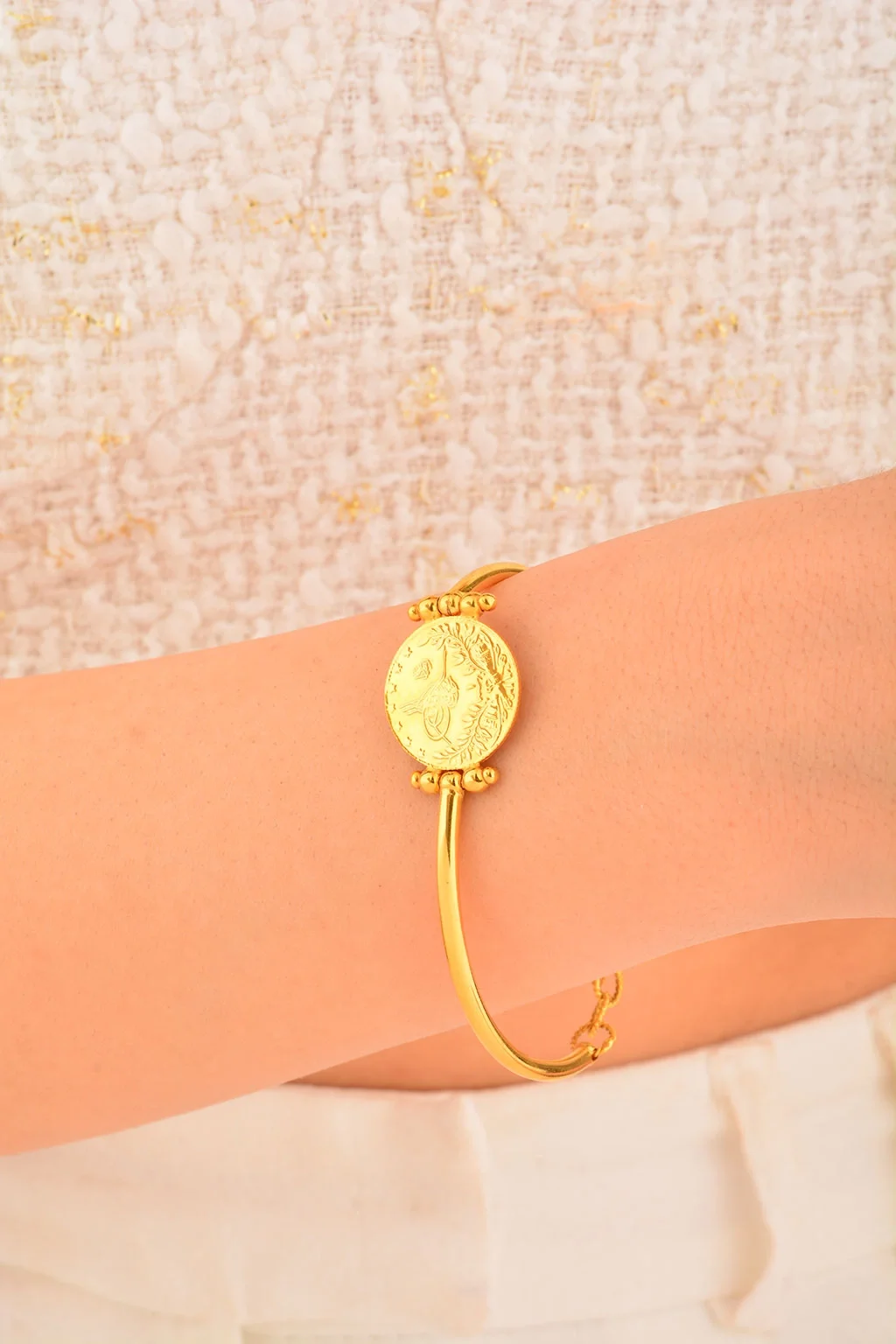 Cebeci 22 Ayar Reşat  Altın İnce Bileklik