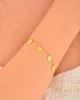 Cebeci 14 Ayar Tuğralı Sıralı Altın Bileklik