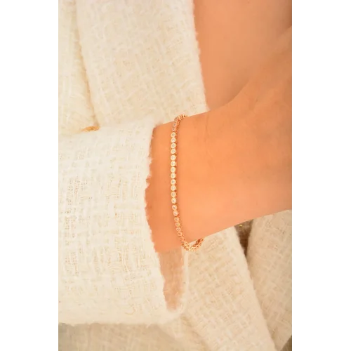 Cebeci 14 Ayar Rose Altın Bileklik