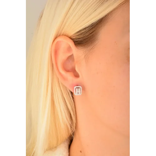 Cebeci 14 Ayar Baget  Set Altın Küpe