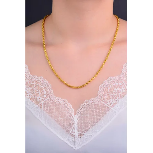 Cebeci 14 Ayar Altın Burgu Kolye