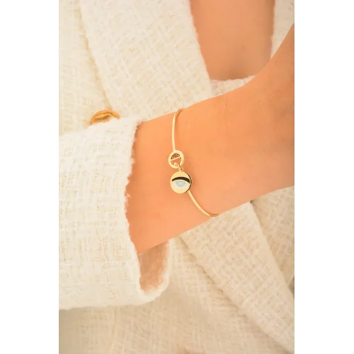 Cebeci 14 Ayar Altın Göz Bilezik