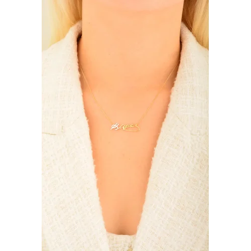 Cebeci 14 Ayar Atatürk İmzalı Altın Kolye