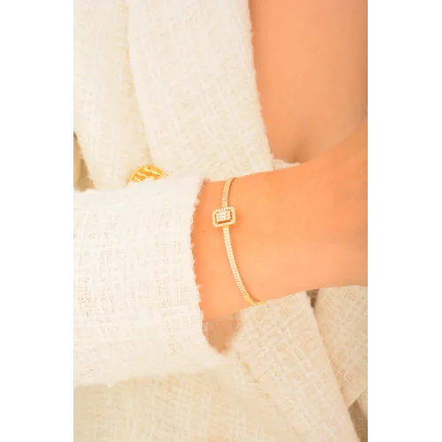 Cebeci 14 Ayar Baget Altın Bilezik