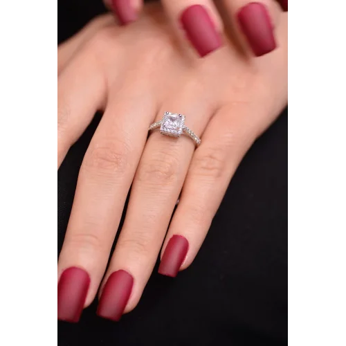 Cebeci 14 Ayar Baget Taşlı Altın Yüzük