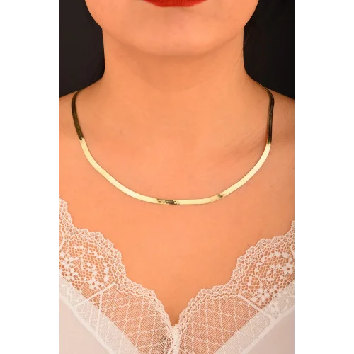 Cebeci 14 Ayar Balıksırtı Altın Kolye